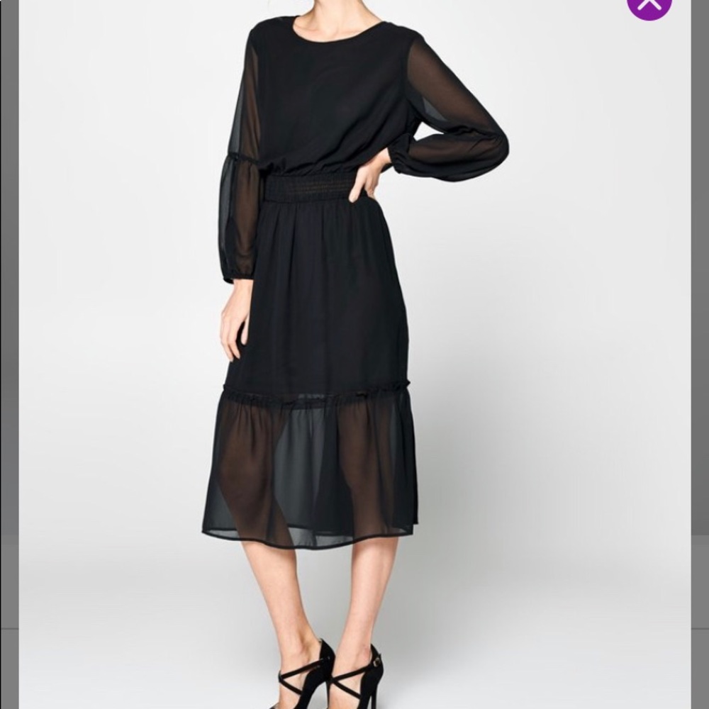 Black long dress